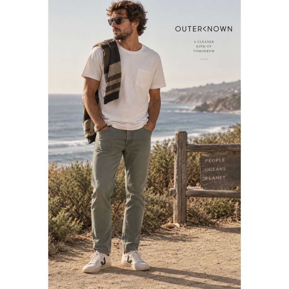 OUTERKNOWN Green Kelly Slater Surfer Skater Jeans Pants Trousers   Mens Size 31